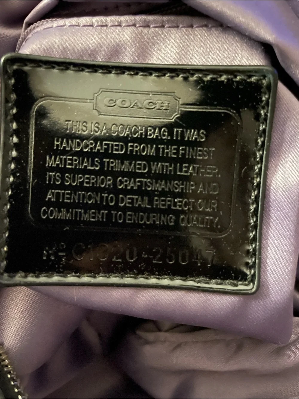 Coach Black Logo-Embossed Dome Satchel EUC